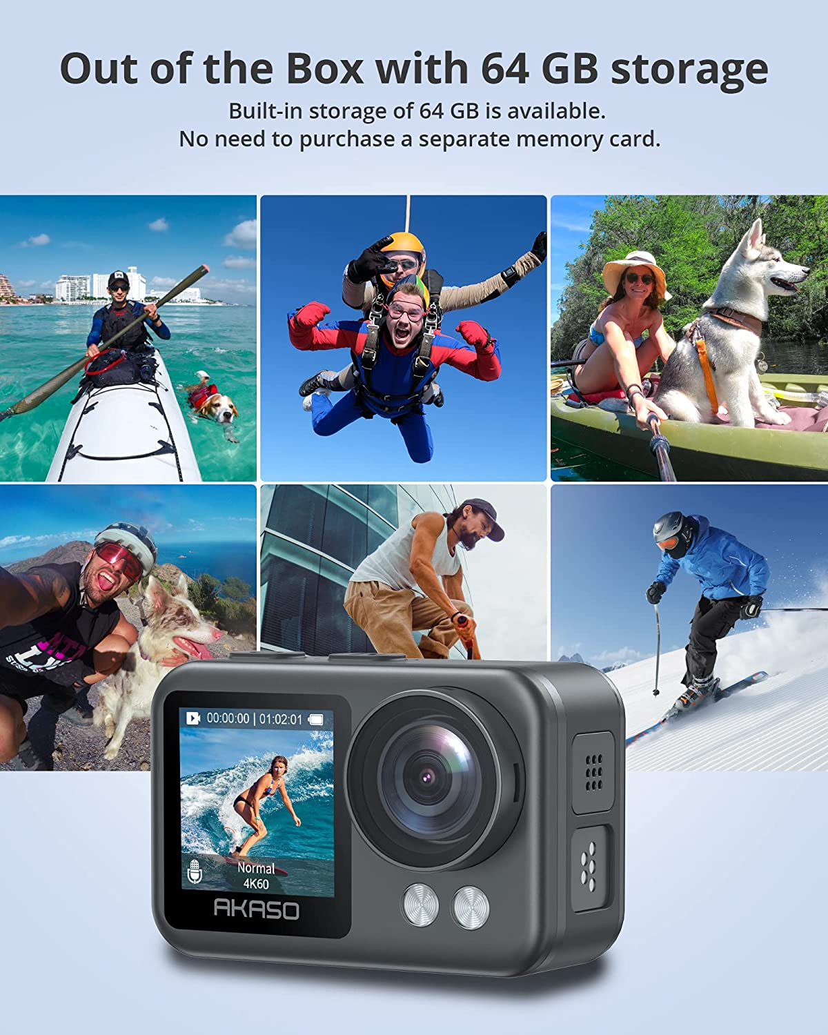 Buy AKASO Brave 4 Elite 4K60fps 20MP Ultra HD Action Camera